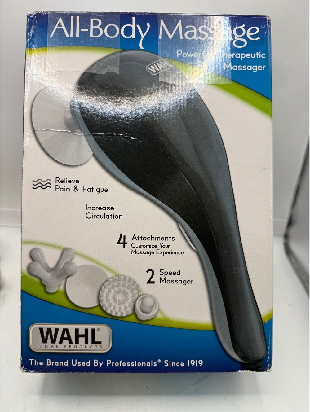 Wahl All-Body Massage Powerful Therapeutic Massager with 4 Attachments and 2 Spe